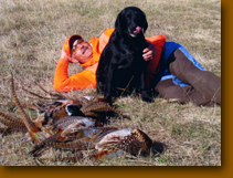 Dick and Molly with part of the group's limit for the day.