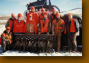 Pheasant hunting party in Gregory, South Dakota.