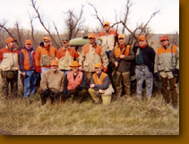 Large hunting party.